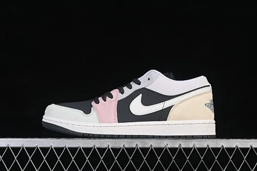 All categories Air Jordan Jordan series basketball shoes Air Jordan 1 Low Air Jordan 1 Low AJ1 Joe 1 black and white pink low-top retro cultural basketball shoes IB7109-004